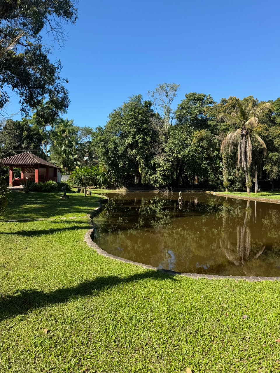 Área verde de uma unidade da rede